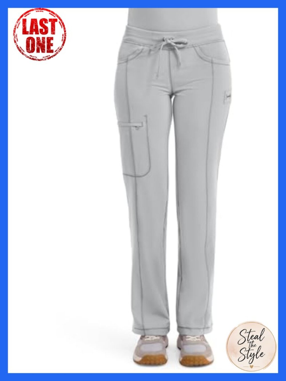 Cherokee Infinity Straight Leg Scrub Pants 4 Pockets Womens